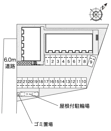 南相馬市原町区上町１丁目 月極駐車場